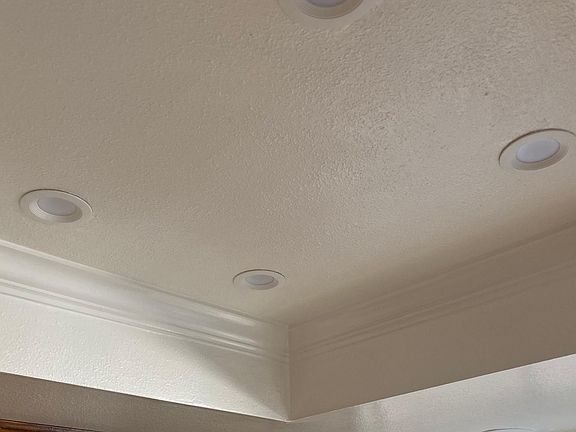Kitchen ceiling_recessed with can lighting.