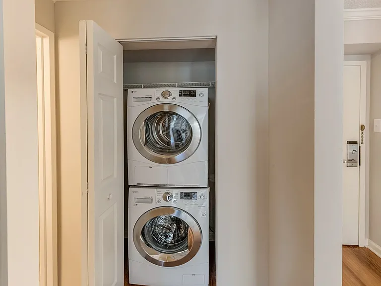 In-home stackable washer and dryer