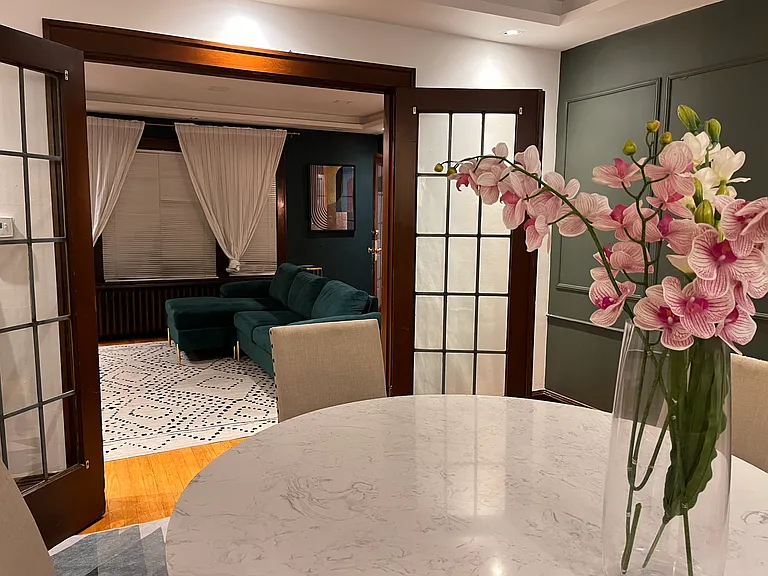 Main Floor Dining Room looking into living room