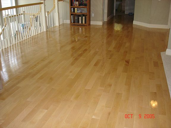 Birch floors through-out