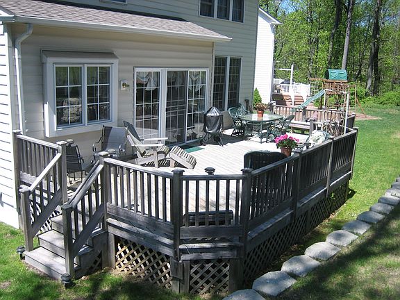 back yard deck