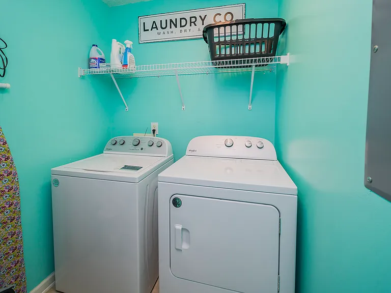 Laundry Room is off Guest Bedrooms and has full sized Washer/Dryer