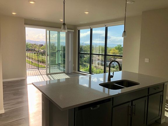 Kitchen, living room, and views for days