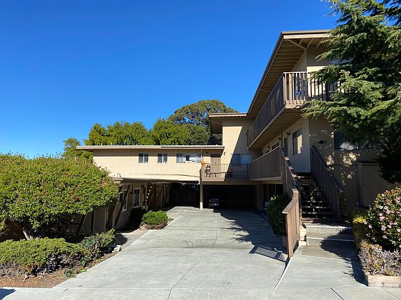 Entrance to building parking lot