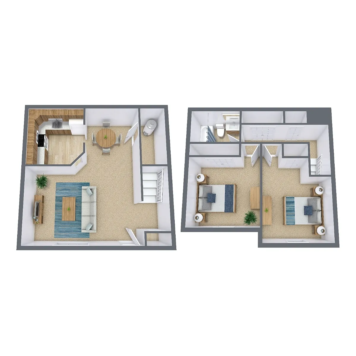Floor plan Townhome 21A