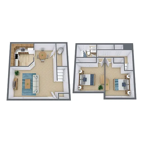 Floor plan Townhome 21A