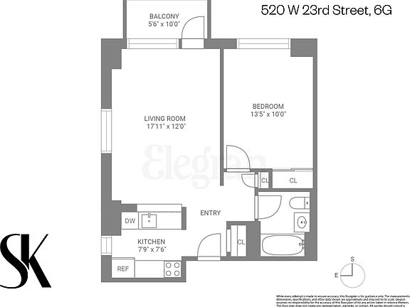 2nd image of 520 W 23rd St APT 6G