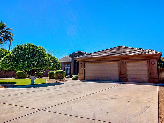 Garage and driveway
