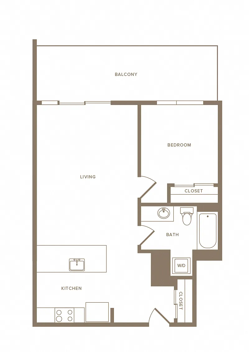 Floor plan A8 1X1