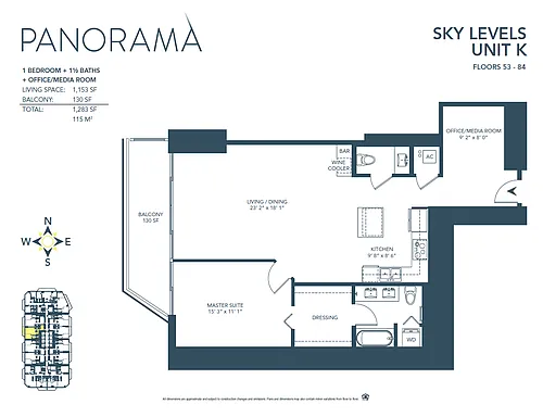 Floor plan K Line - Sky Level