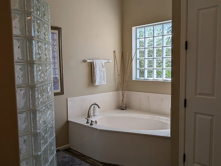 Primary bath soaking tub
