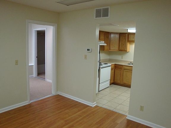 Living room view to bedroom bathroom hallway