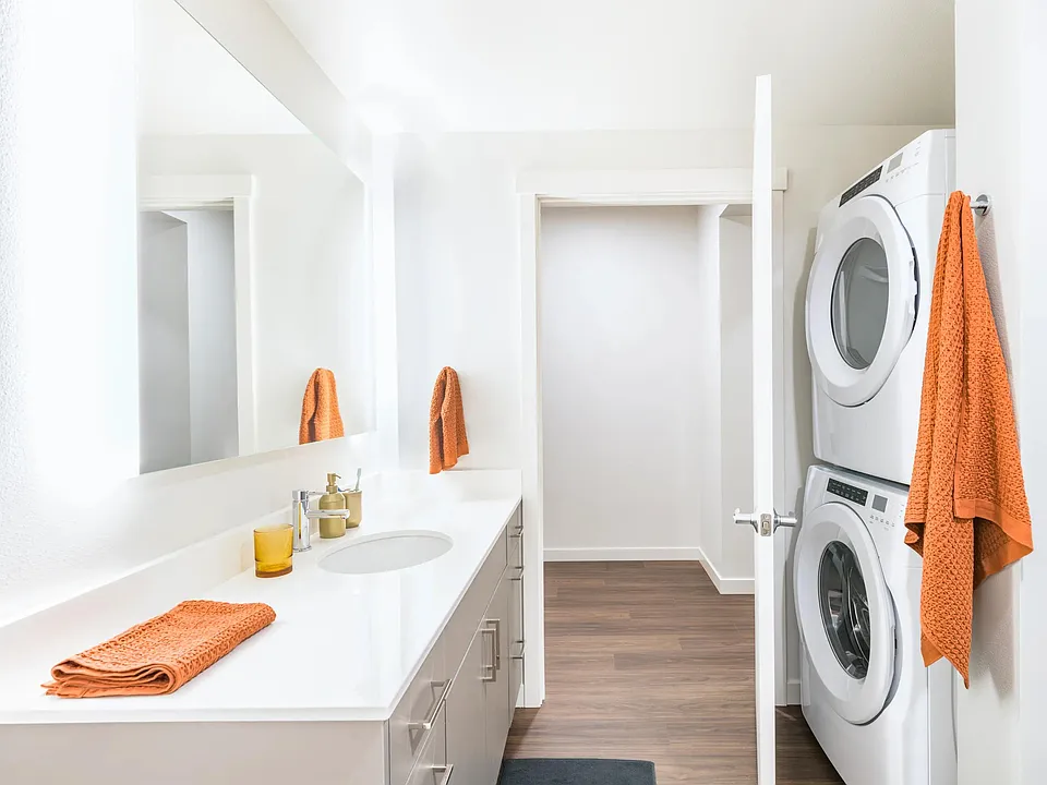 Simplify your routine at Modera Northgate with an in-home, full-size washer and dryer, offering ultimate convenience and comfort in your new home.