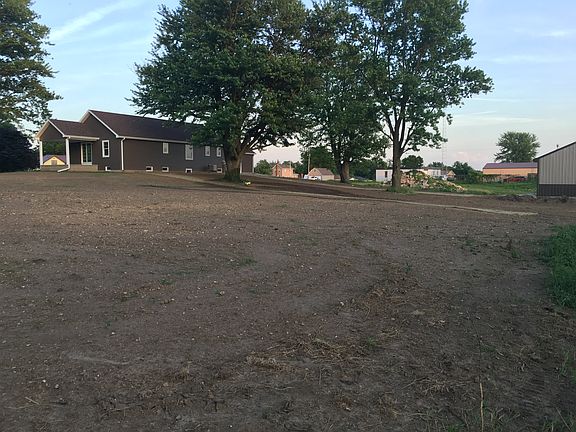 Large backyard, just seeded