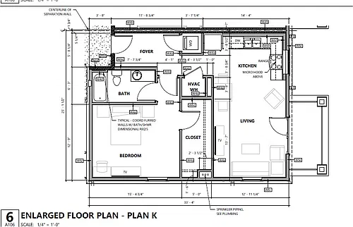 Floor plan 1 bed 1 bath with balcony