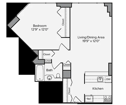 Floor plan A1-683-L-G-Classic