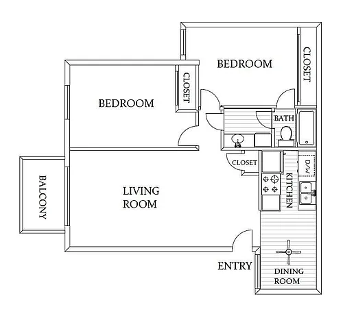Floor plan Two Bedroom A