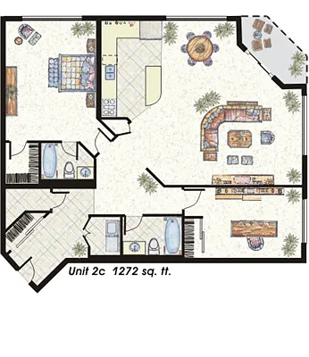 Floor plan 2C