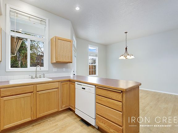 Kitchen overlooking dining