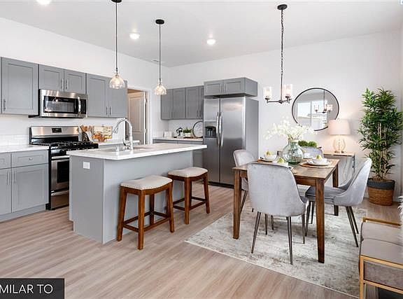 Kitchen Dining Area. Note: The property does not come furnished except for appliances.