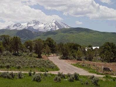 Beginning of Driveway, with views of Sopris