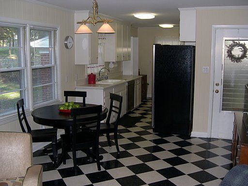 kitchen nook and kitchen
