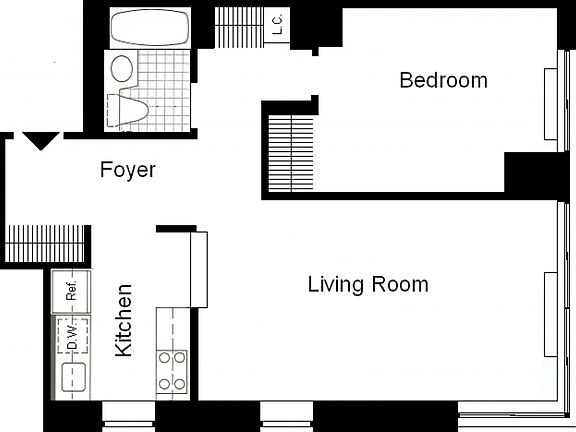 2nd image of 235 W 48th St APT 19L