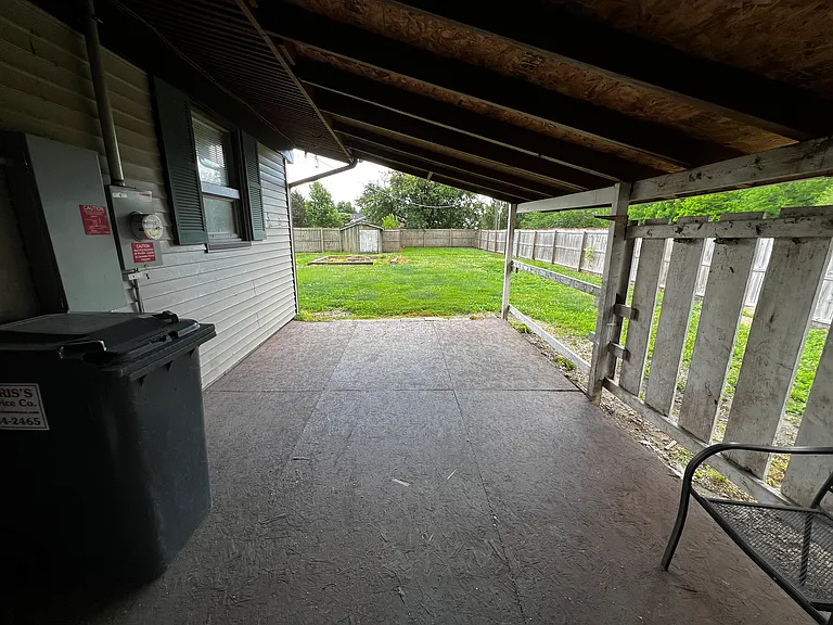 Covered patio