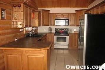 Kitchen, tile floor, stainless steel appliances stay