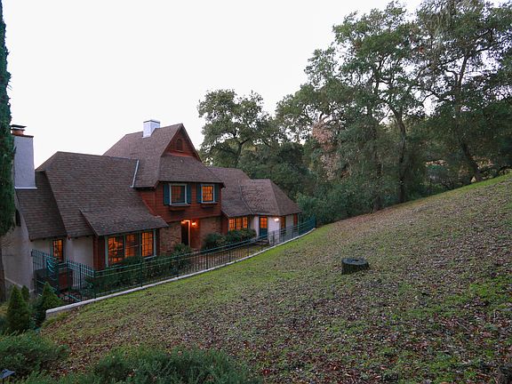 Home sits back from the road