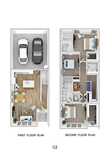 Floor plan C2- End Unit