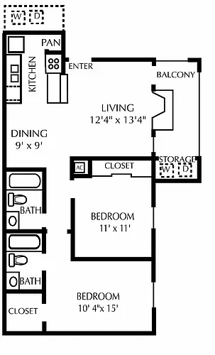 Floor plan B1/B2