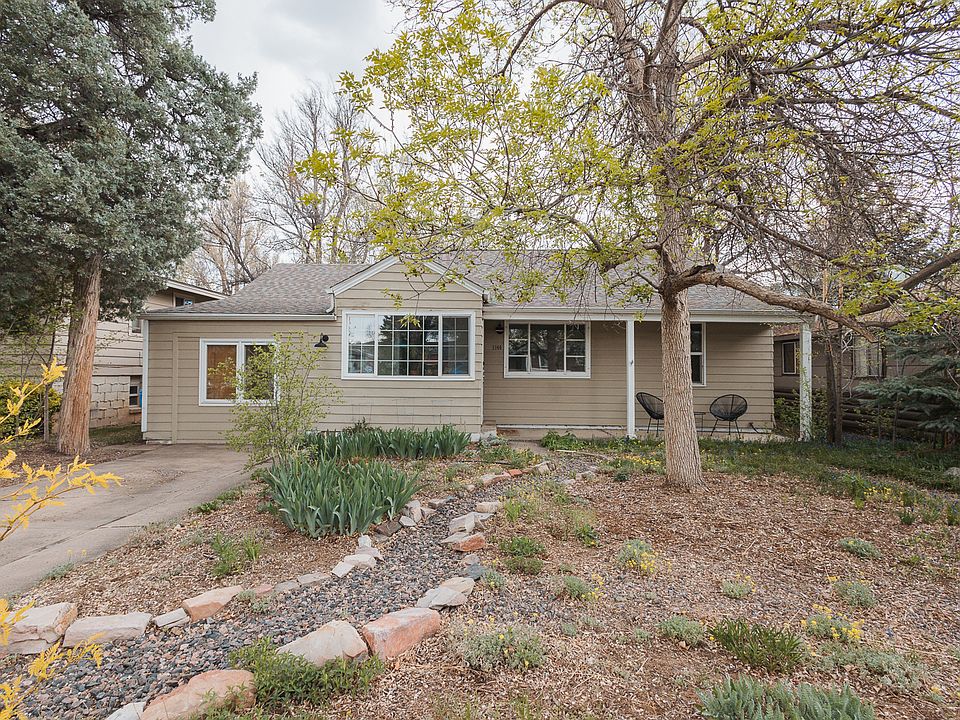 Xeriscape front yard with native Colorado plants