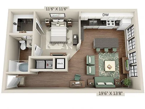 Floor plan E1 - Esplanade