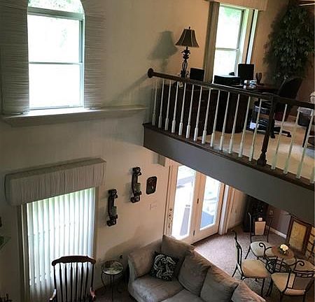 2 story open concept living room