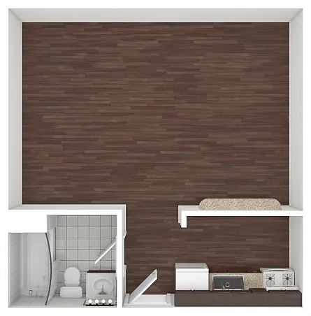 410 sq ft Studio Standard Floorplan 410 sq ft Studio Standard Floorplan