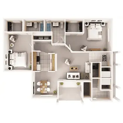 Floor plan Two Bedroom