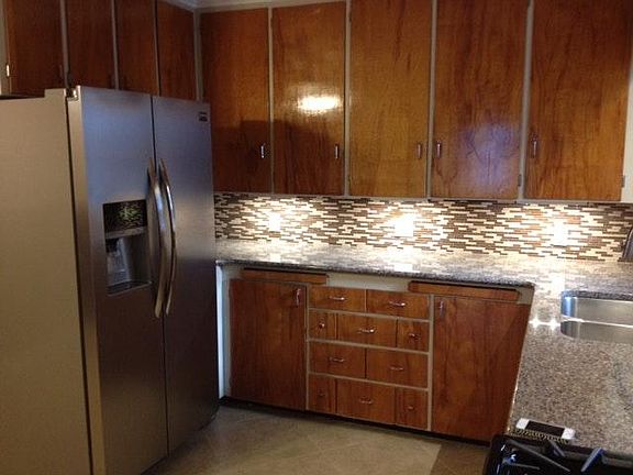 Kitchen with original cabinets