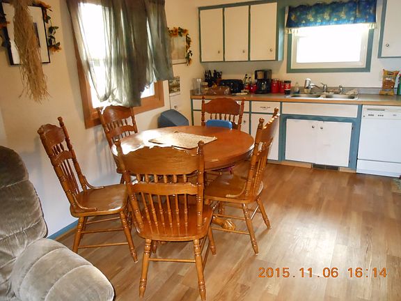 Kitchen with new flooring