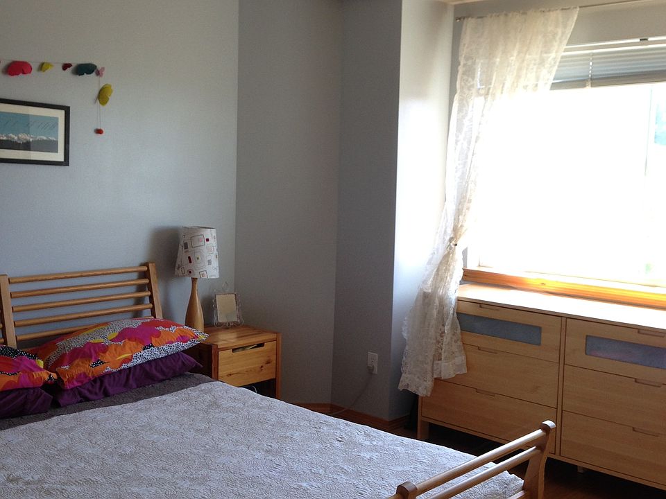 master bedroom with Puget Sound views