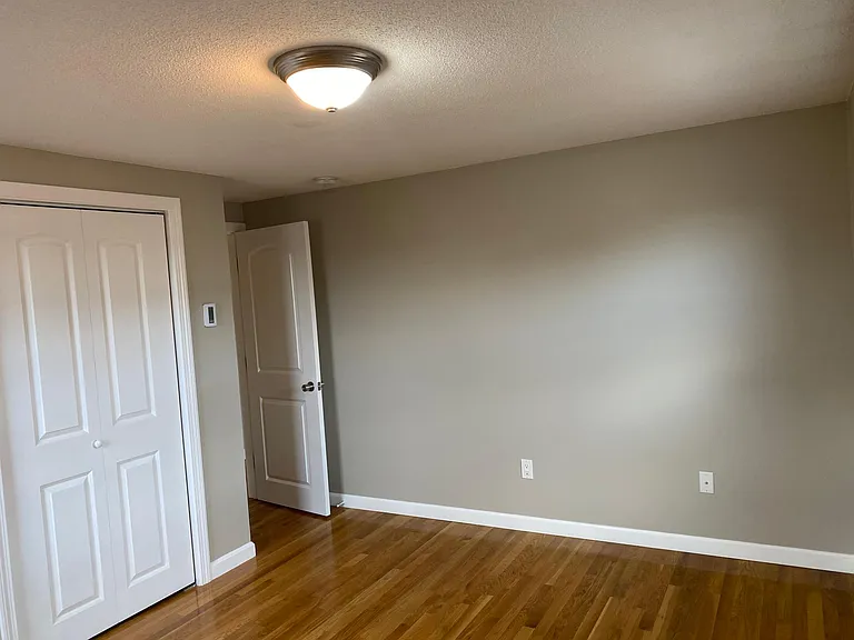 Bedroom with double closets