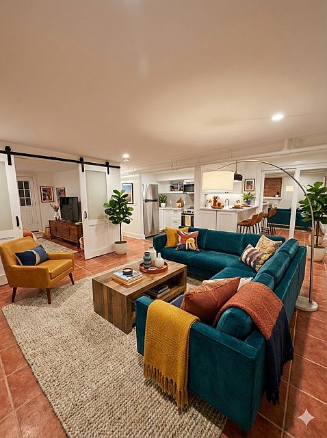 Staged Photo of Living Room/Possible Layout