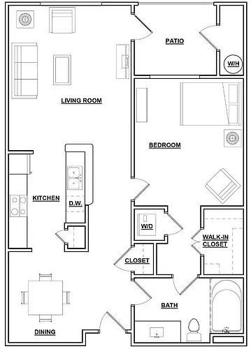Floor plan 1C1 Renovated