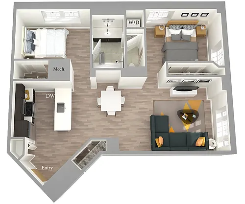 Floor plan B1L-938
