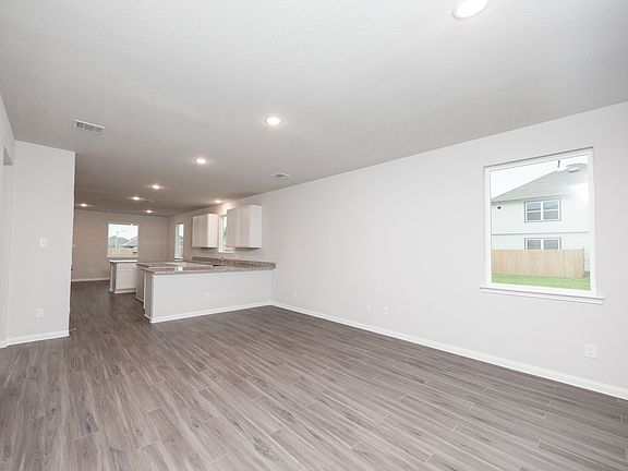 Family Room to Kitchen and Dining area