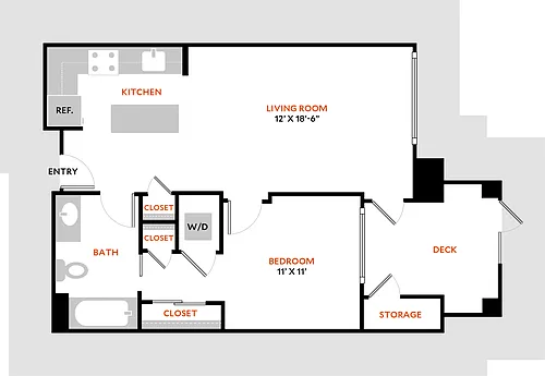 Floor plan Plan 1C