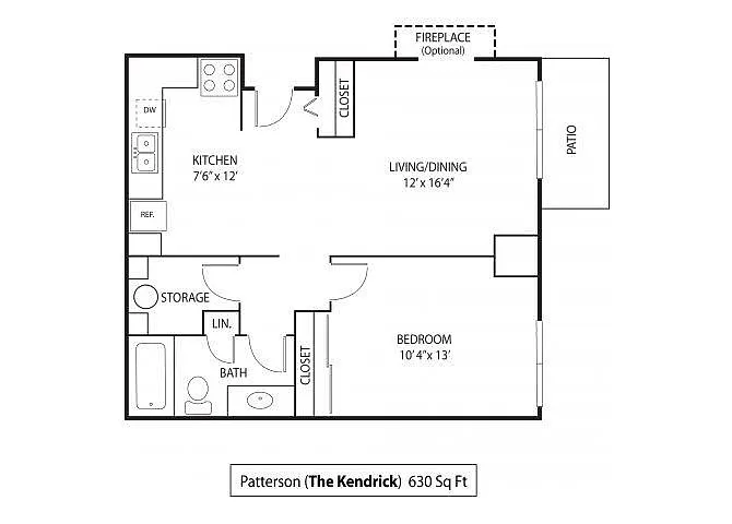 Floor plan Patterson