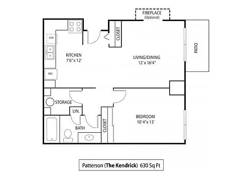 Floor plan Patterson