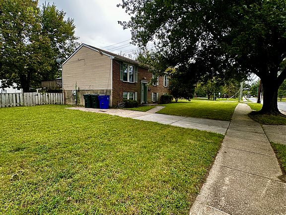Driveway and side yard