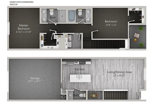 Floor plan Grand Vista Townhome